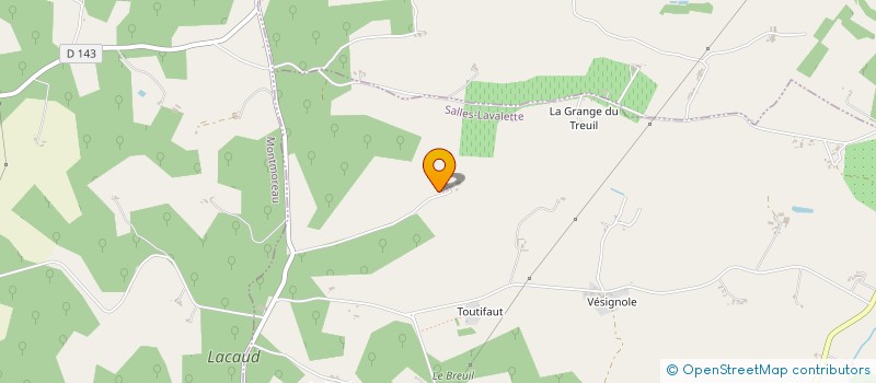 localisation de l'entreprise MONSIEUR RUDY CHADEFFAUD à SALLES-LAVALETTE