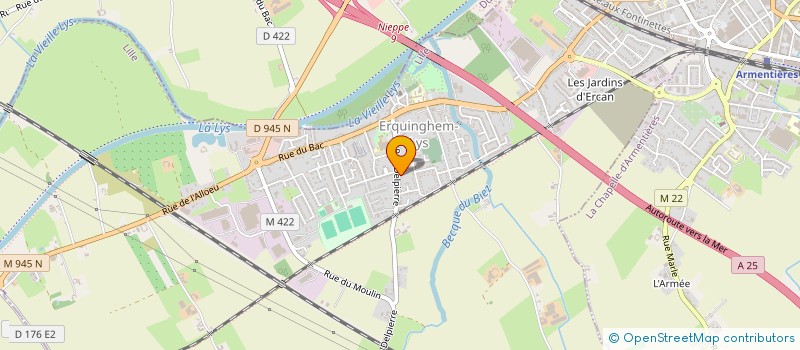 localisation de l'entreprise MONSIEUR RUDY CLAEYS  ERQUINGHEM-LYS