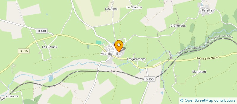 localisation de l'entreprise MONSIEUR RUDY CRETEAU  ARCHIGNAT