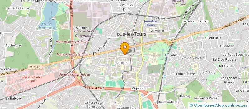 localisation de l'entreprise MONSIEUR RUDY CRUSIAUX  JOUE-LES-TOURS