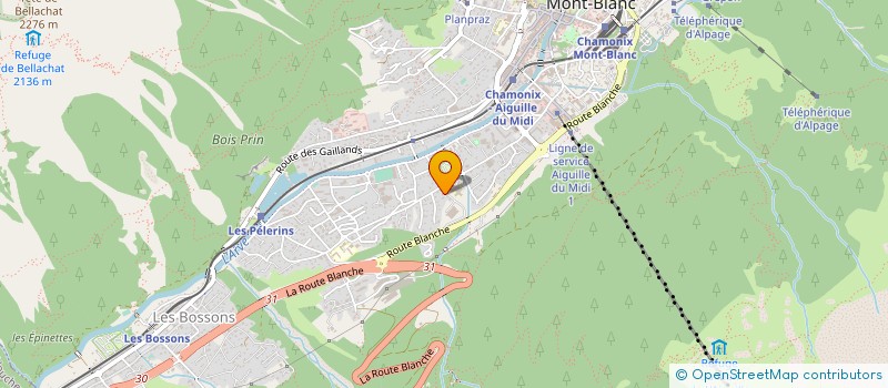 localisation de l'entreprise MONSIEUR RUDY CUINGNET  CHAMONIX-MONT-BLANC