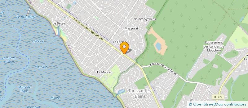 localisation de l'entreprise MONSIEUR RUDY DAVID  ANDERNOS-LES-BAINS