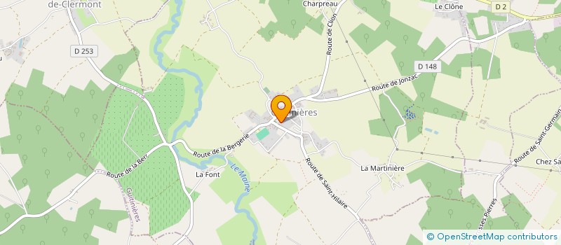 localisation de l'entreprise MONSIEUR RUDY DAVID-AUBER  GUITINIERES