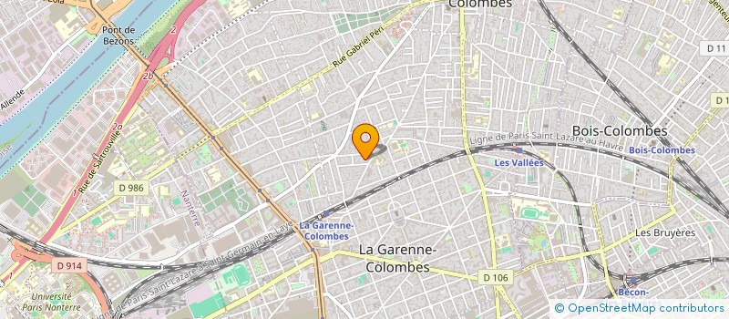 localisation de l'entreprise MONSIEUR RUDY DE MONTEIRO à COLOMBES