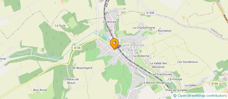 localisation de l'entreprise MONSIEUR RUDY DELARUE  SAINT-PATERNE-RACAN