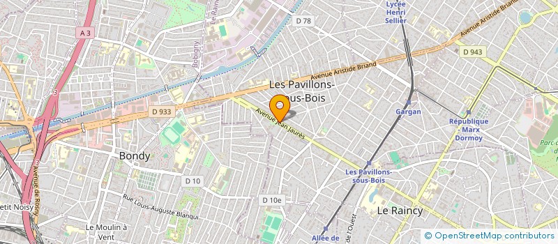 localisation de l'entreprise MONSIEUR RUDY DEMETTER-SOTNIKOFF  LES PAVILLONS-SOUS-BOIS