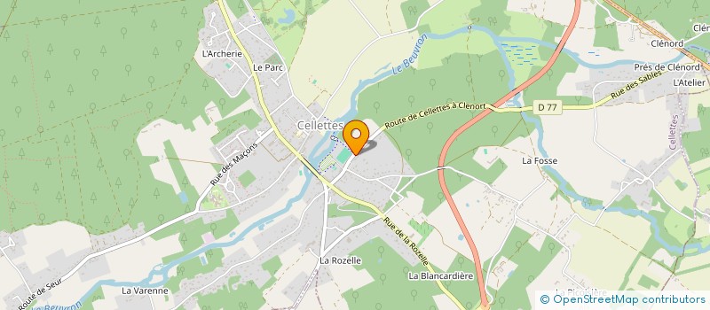 localisation de l'entreprise MONSIEUR RUDY DESSESSARTS à CELLETTES