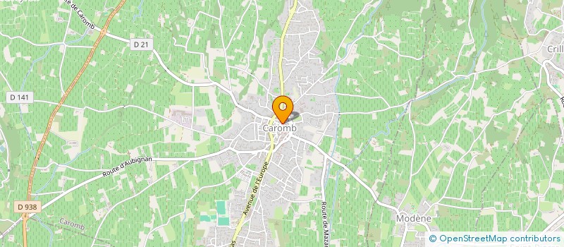 localisation de l'entreprise MONSIEUR RUDY DETANDT  CAROMB