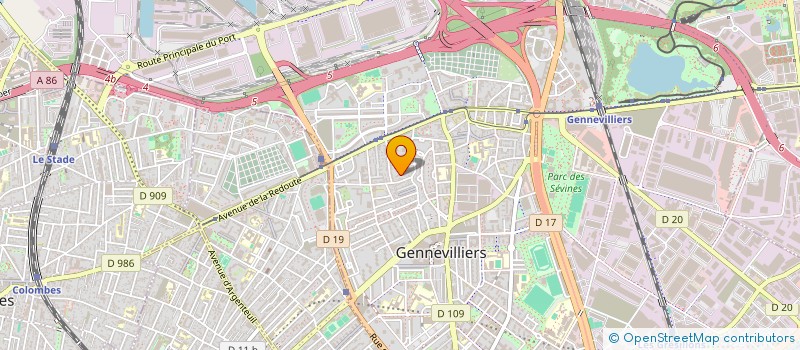 localisation de l'entreprise MONSIEUR RUDY FLAMEE à GENNEVILLIERS