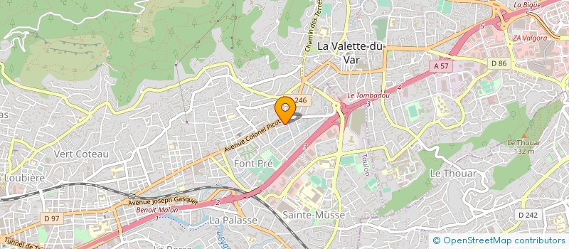 localisation de l'entreprise MONSIEUR RUDY FREVAL  TOULON