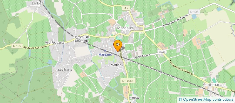 localisation de l'entreprise MONSIEUR RUDY GOMEZ  MARGAUX-CANTENAC