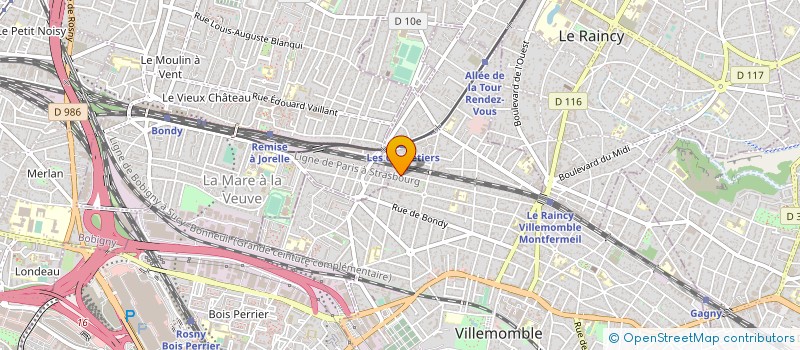 localisation de l'entreprise MONSIEUR RUDY GRANDJEAN à VILLEMOMBLE