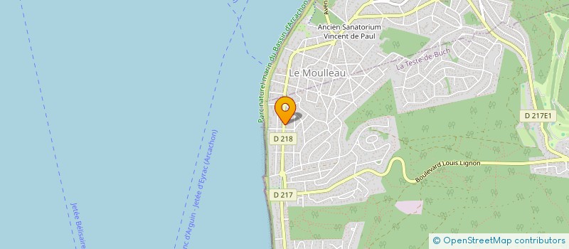 localisation de l'entreprise MONSIEUR RUDY GROULARD à LA TESTE-DE-BUCH