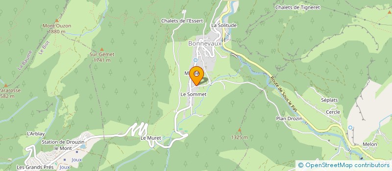 localisation de l'entreprise MONSIEUR RUDY GUIRAL  BONNEVAUX