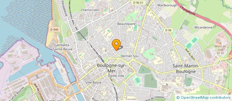 localisation de l'entreprise MONSIEUR RUDY HAIRION  BOULOGNE-SUR-MER