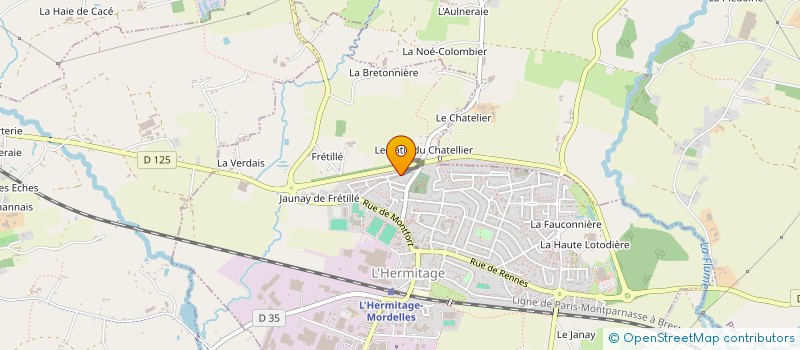 localisation de l'entreprise MONSIEUR RUDY HELAUDAIS  L'HERMITAGE