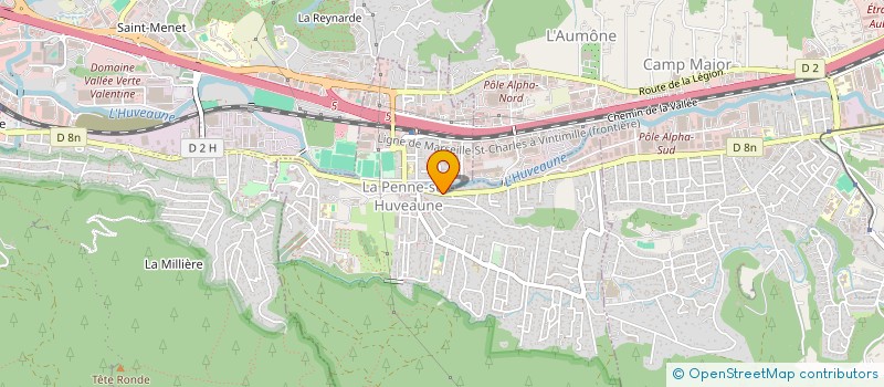 localisation de l'entreprise MONSIEUR RUDY HIART  LA PENNE-SUR-HUVEAUNE