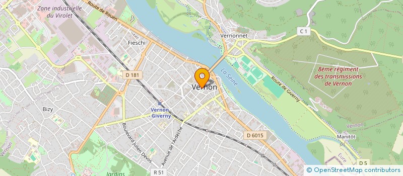 localisation de l'entreprise MONSIEUR RUDY HOURNON  VERNON