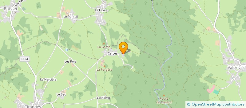 localisation de l'entreprise MONSIEUR RUDY JACOUD  TIRANGES