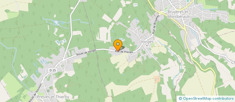 localisation de l'entreprise MONSIEUR RUDY JACQUEMINET à VORGES