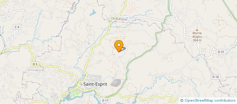 localisation de l'entreprise MONSIEUR RUDY JACQUES-ANDRE-COQUIN  SAINT-ESPRIT