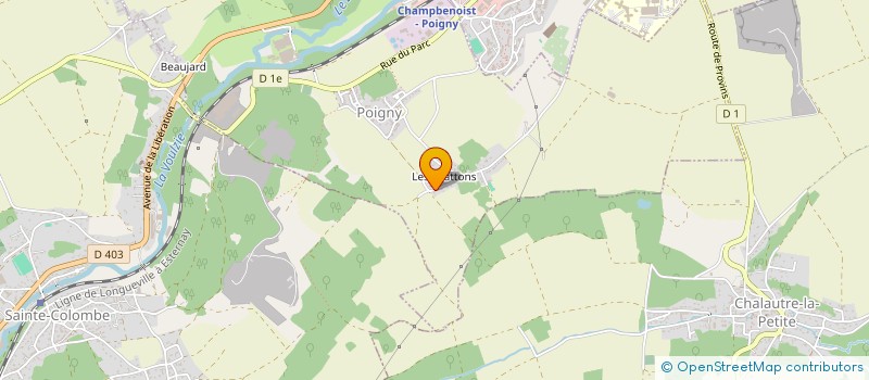 localisation de l'entreprise MONSIEUR RUDY JLUC LUCIEN ROBAT  POIGNY