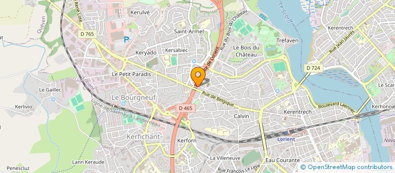 localisation de l'entreprise MONSIEUR RUDY LAFLEUR à LORIENT