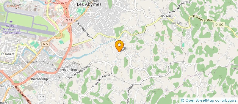 localisation de l'entreprise MONSIEUR RUDY LAMBERT à LES ABYMES