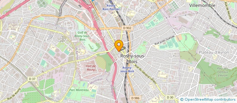 localisation de l'entreprise MONSIEUR RUDY LECOQ à ROSNY-SOUS-BOIS
