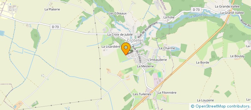 localisation de l'entreprise MONSIEUR RUDY LECUREUIL  CROTELLES