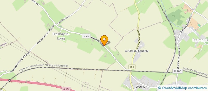 localisation de l'entreprise MONSIEUR RUDY LEHERQUIER  FRESNAY-LE-LONG