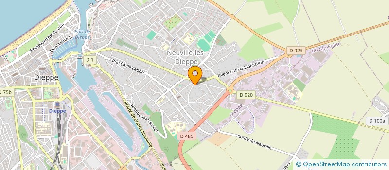 localisation de l'entreprise MONSIEUR RUDY LEMOINE  DIEPPE