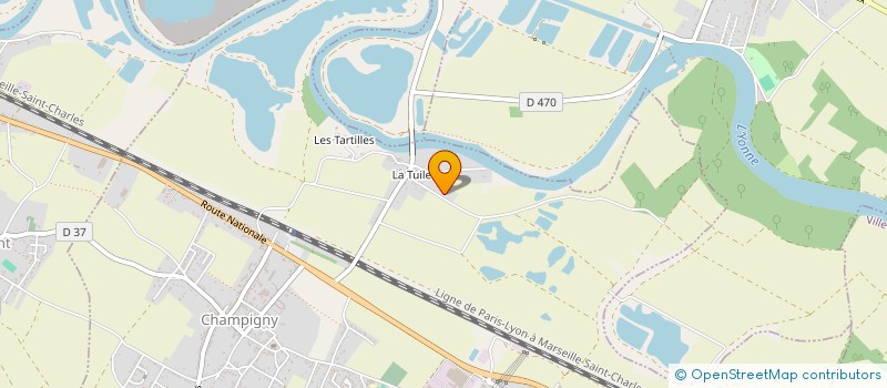 localisation de l'entreprise MONSIEUR RUDY LOBRY  CHAMPIGNY