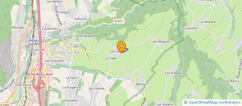 localisation de l'entreprise MONSIEUR RUDY MARIN  GRESY-SUR-AIX