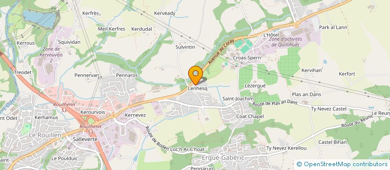 localisation de l'entreprise MONSIEUR RUDY MARTIN  ERGUE-GABERIC