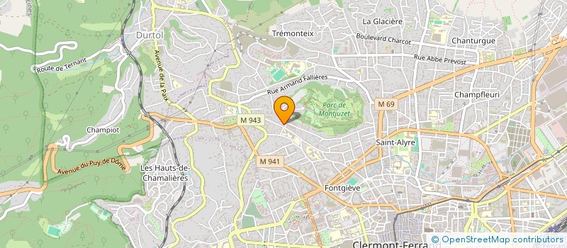 localisation de l'entreprise MONSIEUR RUDY MENARD à CLERMONT-FERRAND