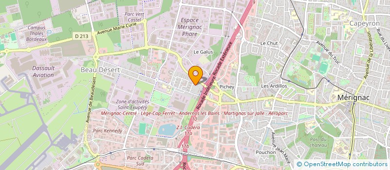 localisation de l'entreprise MONSIEUR RUDY MICHEL  MERIGNAC