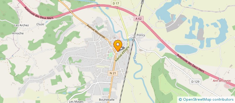 localisation de l'entreprise MONSIEUR RUDY MOLMY  LAYRAC