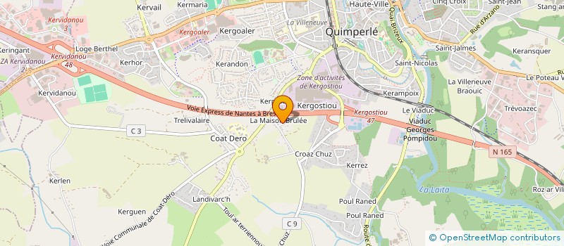 localisation de l'entreprise MONSIEUR RUDY NOEL  QUIMPERLE