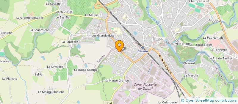 localisation de l'entreprise MONSIEUR RUDY OBLETTE à CLISSON