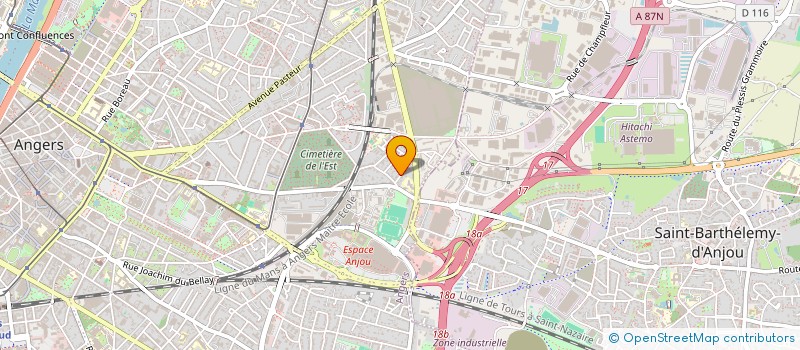localisation de l'entreprise MONSIEUR RUDY ONILLON à ANGERS