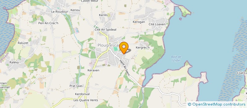 localisation de l'entreprise MONSIEUR RUDY PAQUET  PLOUGRESCANT