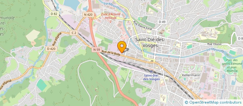 localisation de l'entreprise MONSIEUR RUDY PELAUD à SAINT-DIE-DES-VOSGES