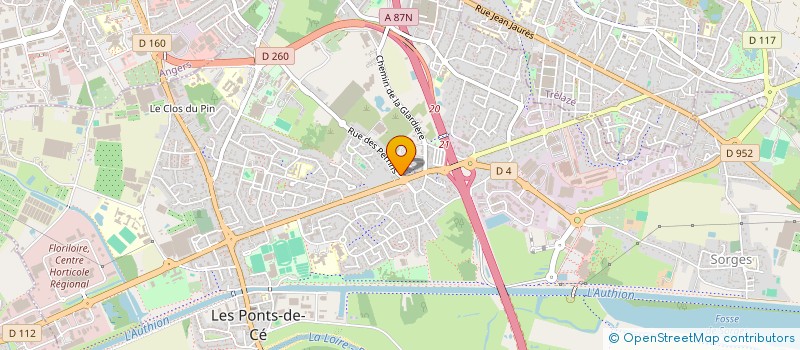 localisation de l'entreprise MONSIEUR RUDY POULIQUEN  LES PONTS-DE-CE