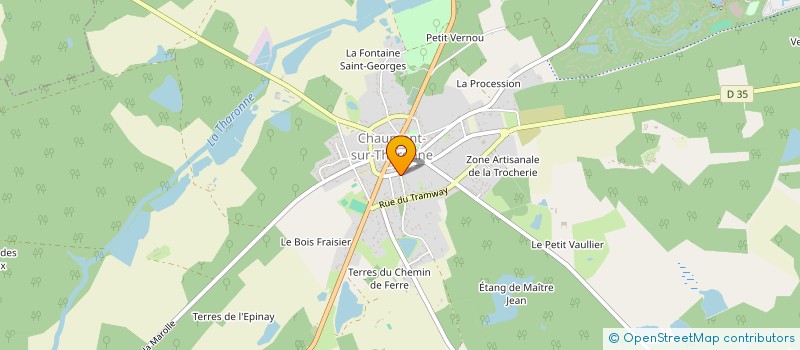 localisation de l'entreprise MONSIEUR RUDY POURADIER  CHAUMONT-SUR-THARONNE