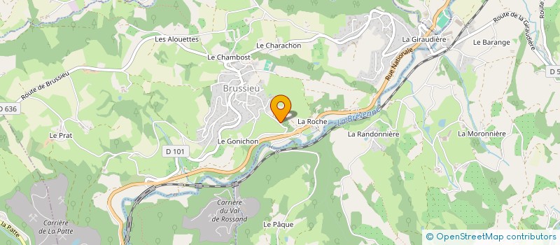 localisation de l'entreprise MONSIEUR RUDY POYETTON  BRUSSIEU