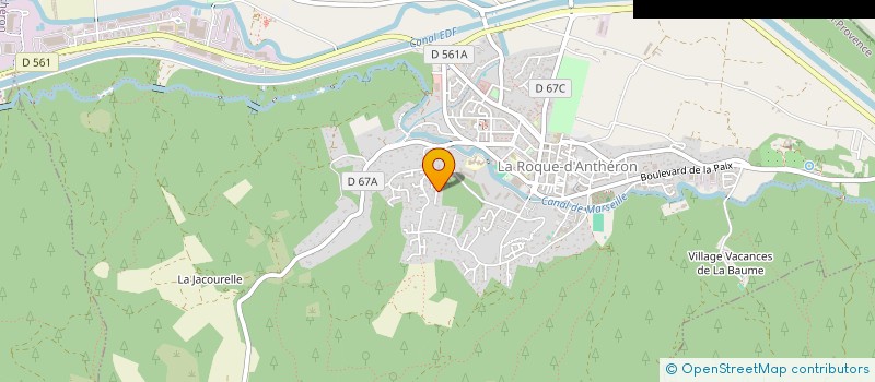 localisation de l'entreprise MONSIEUR RUDY PREVOTEAUX  LA ROQUE-D'ANTHERON