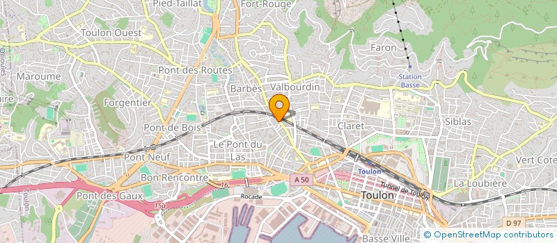 localisation de l'entreprise MONSIEUR RUDY PROUST  TOULON