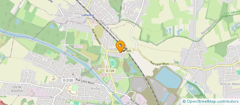 localisation de l'entreprise MONSIEUR RUDY RAIMANNE  AUBY