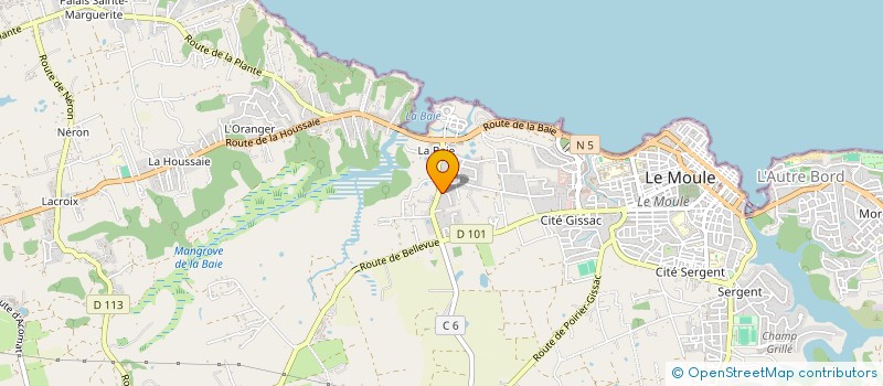 localisation de l'entreprise MONSIEUR RUDY RAYAPIN à LE MOULE